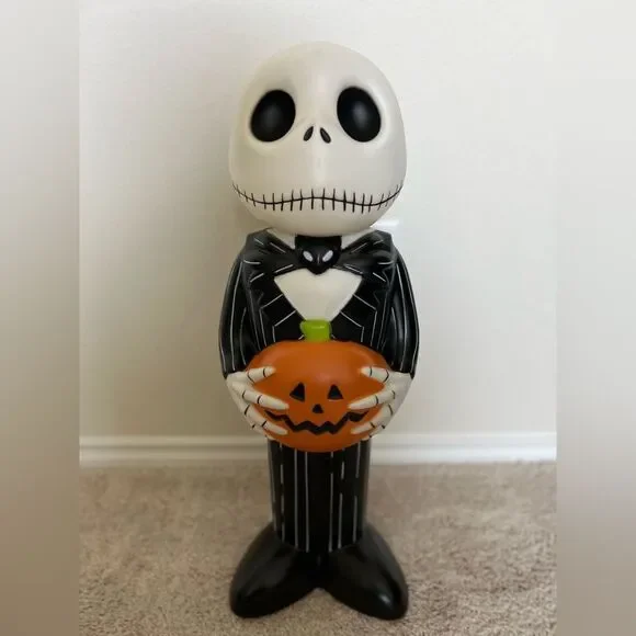 Disney Gemmy Lighted Blow Mold Jack Skellington 24" Outdoor Decor - Picture 2 of 7